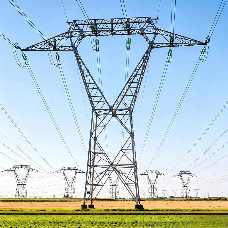 Tour de ligne de transmission haute tension 400 kV