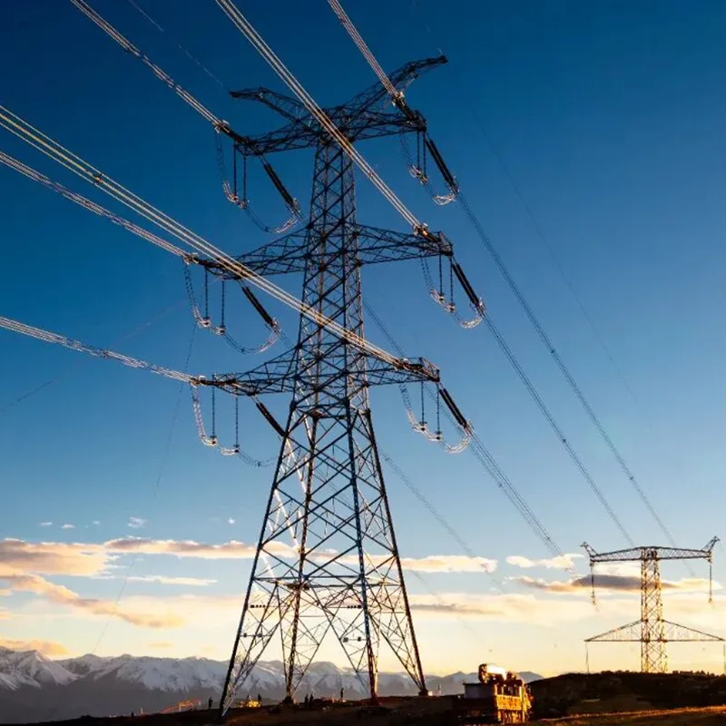 Tour en acier à treillis de tension 500kV